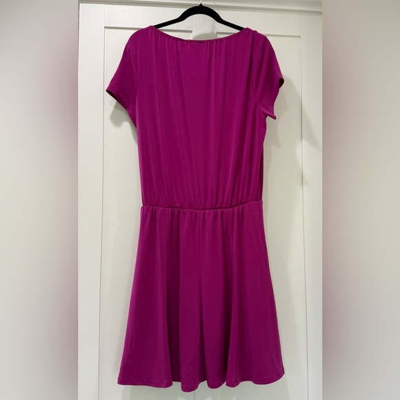 Susan Graver Pink Smocked Mini Sundress Romper - Picture 2 of 5